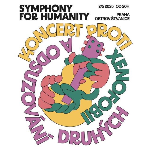 Koncert Symphony for Humanity upozorní na rostoucí xenofobii. Vystoupí Pam Rabbit, Jordan Haj, Emma Smetana, Jan Smigmator a další hudebníci z různých koutů světa